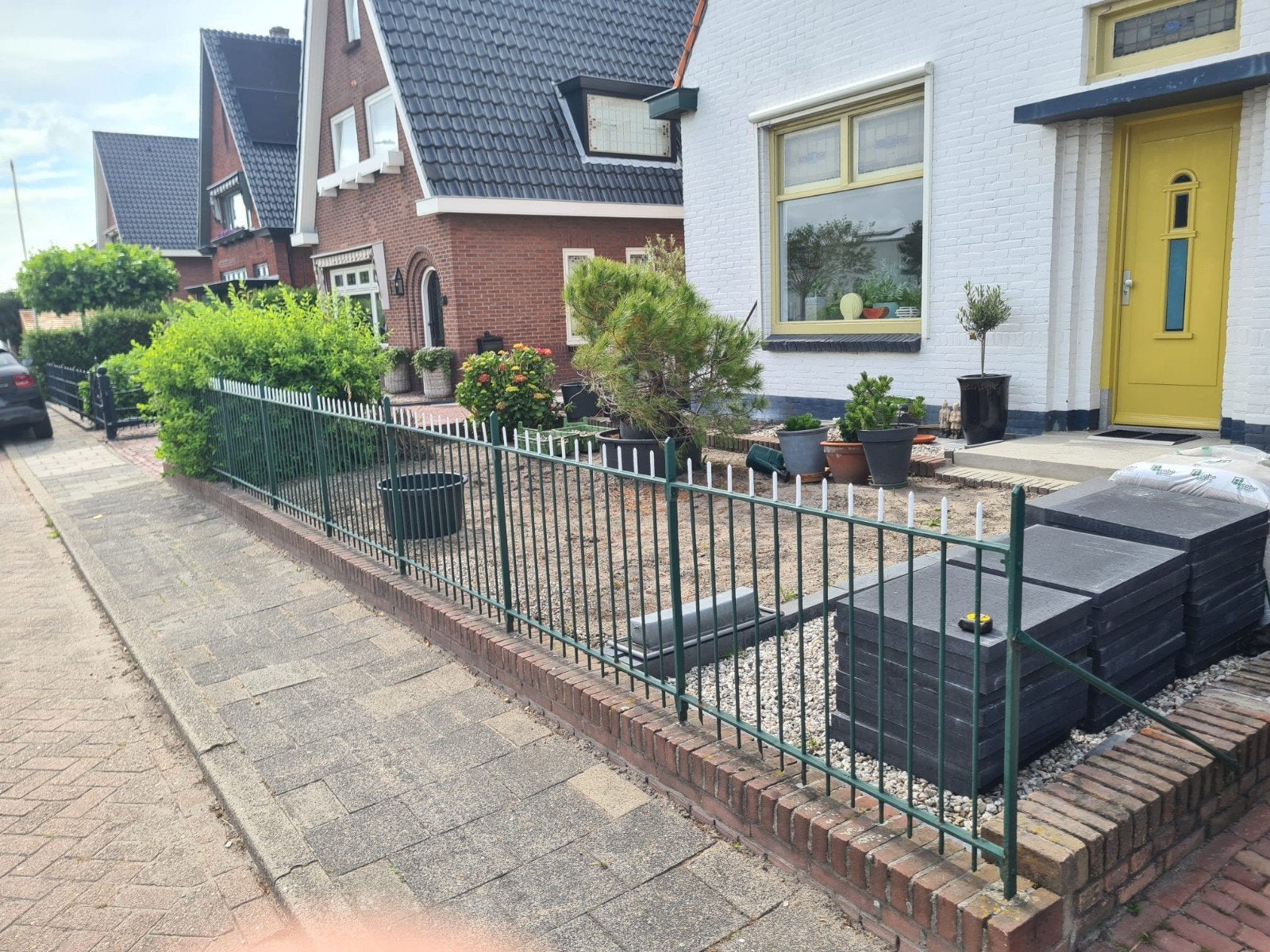 Groen Sierhekwerk - Voortuin Gebruikt, Ophalen, Gebruikt, IJzer, Spijlenhekwerk