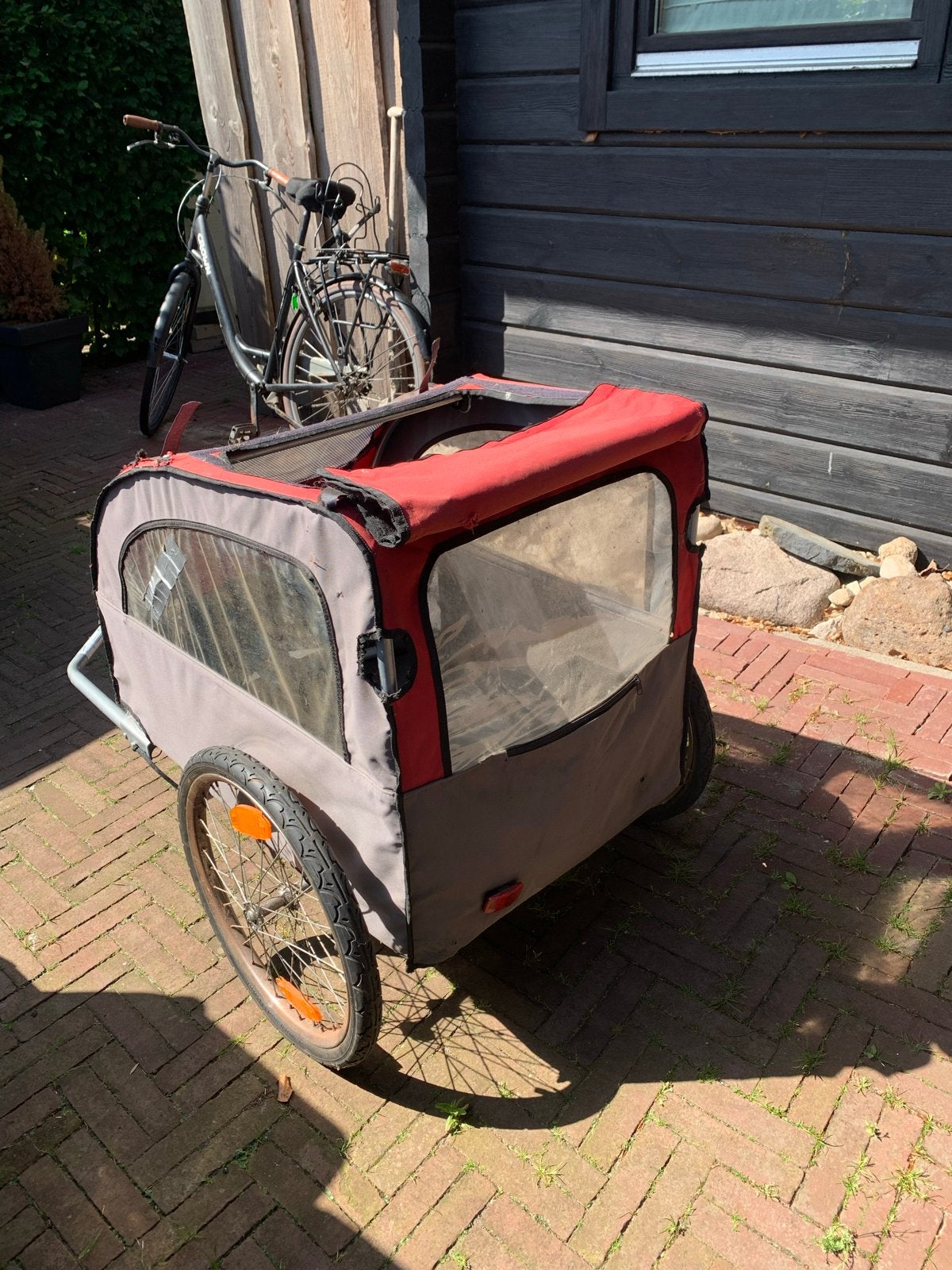 Hondenfietskar - fietskar, Fietsen en Brommers, Fietsaccessoires | Aanhangers en Karren, Ophalen, Gebruikt, Hondenkar, 20 tot 40 kg
