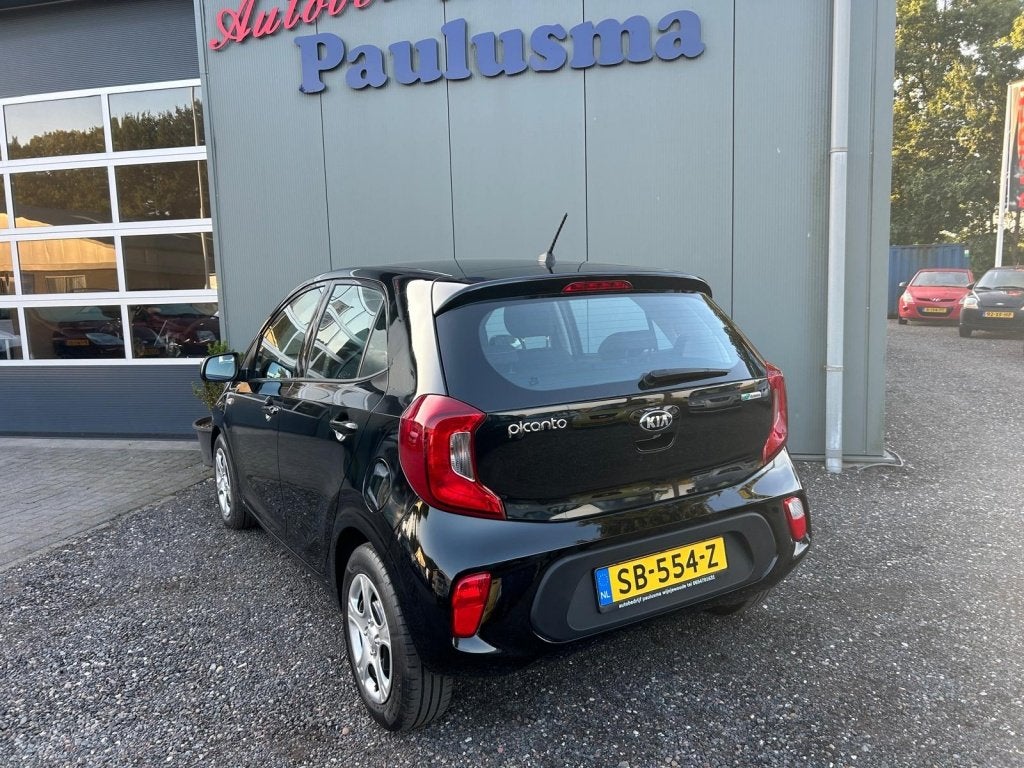 Kia Picanto 1.0 CVVT Eco.PlusL Bluetooth|Airco|Elec-pak, Stof, Gebruikt, 4 stoelen, Zwart