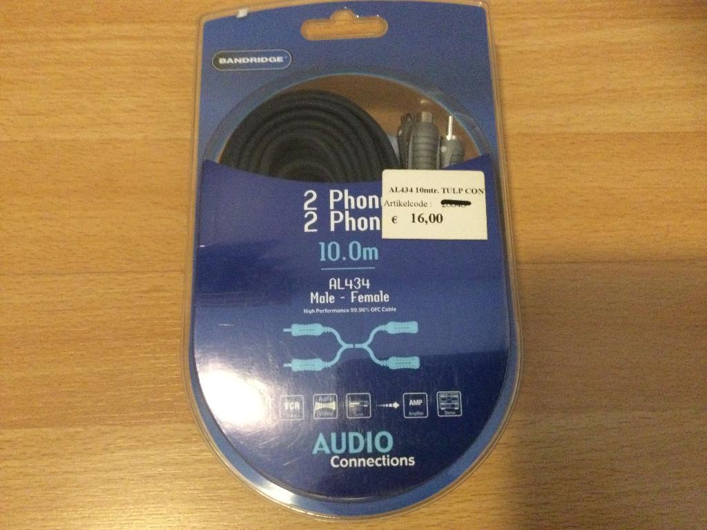 Bandridge AL434, Ophalen of Verzenden, Nieuw, 5 tot 10 meter, Coaxiale kabel
