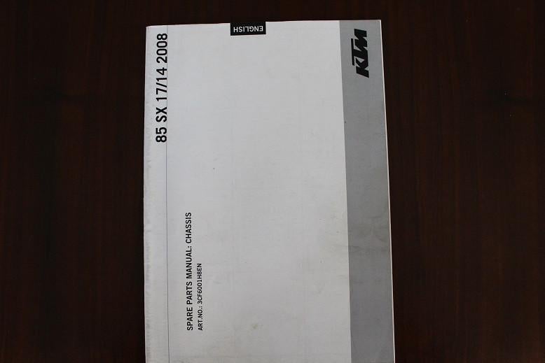 KTM 85SX 2008 parts list frame /chassis 85 sx, Motoren, Ophalen of Verzenden, Overige merken