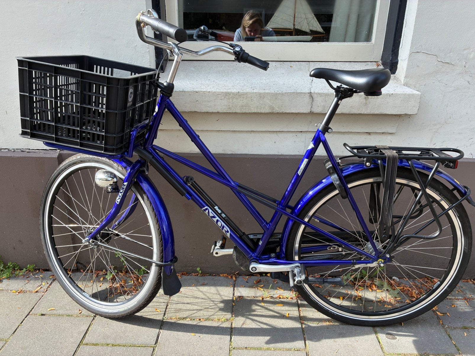 Azor Ameland deLuxe dames fiets, Terugtraprem, Versnellingen, 56 cm of meer, Zo goed als nieuw