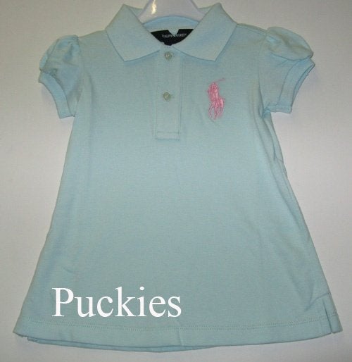 Maat 68 Lichtgroene Ralph LAUREN Big Pony polojurk NIEUW a, Meisje, Jurkje of Rokje, Nieuw, Ophalen of Verzenden