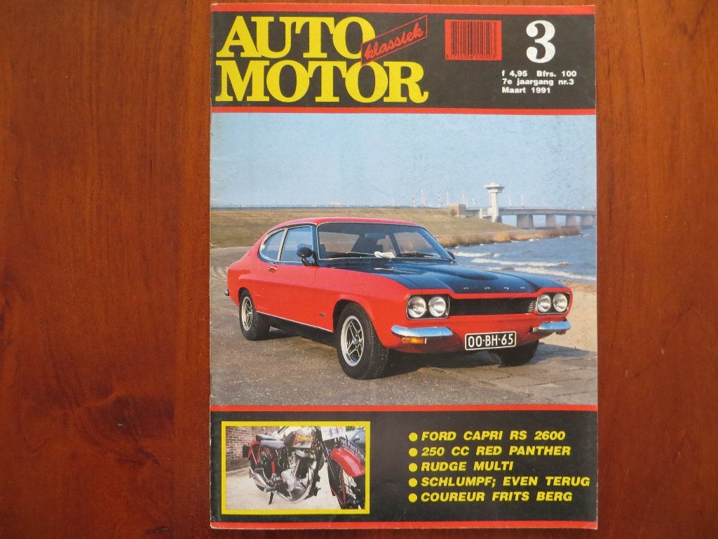 Auto Motor Klassiek 3 1991 Ford Capri RS 2600, Frits Berg, Ophalen of Verzenden, Nieuw, Ford