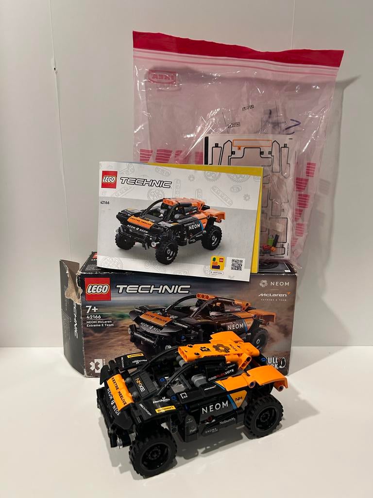 Lego Technic McLaren Extreme E Team 42166 compleet, Lego, Ophalen of Verzenden, Zo goed als nieuw, Complete set