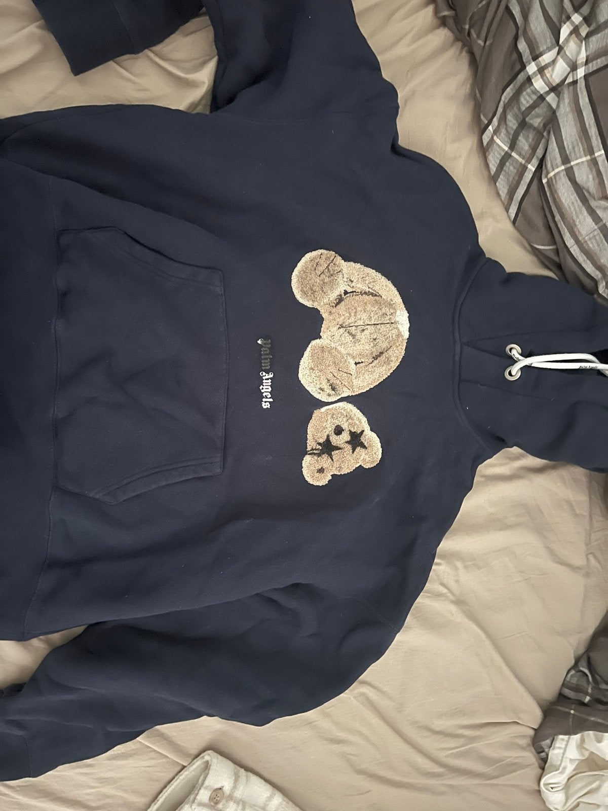 Palm Angels Bear Hoodie - Donkerblauw, Verzenden, Gedragen