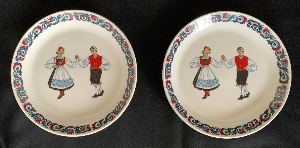 Twee bordjes figgjo flint Noorwegen, Ophalen of Verzenden, Zo goed als nieuw, Bord(en), Overige stijlen