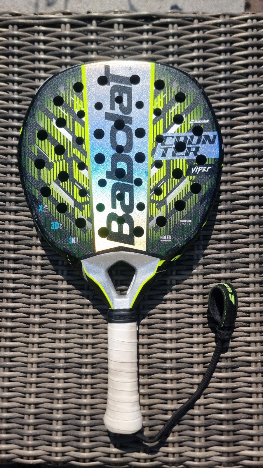 Babolat Counter Viper 2025 Padel Racket Coki Nieto, Sport en Fitness, Padel, Ophalen of Verzenden, Zo goed als nieuw, Padelracket