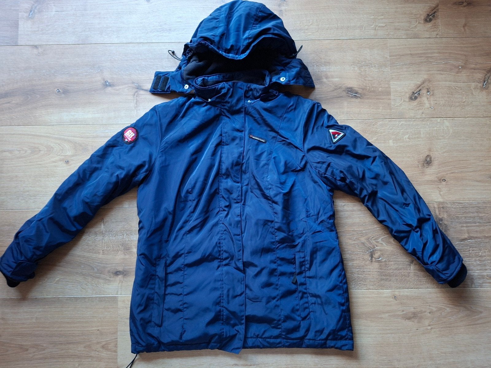 Blauwe winterjas mt 42, Blauw, Maat 42/44 (L), Ophalen of Verzenden, BPC