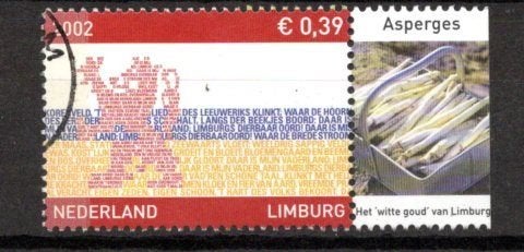 gestempelde zegel. Jaar 2002. provinciezegel met tab, Ophalen of Verzenden, Na 1940, Gestempeld