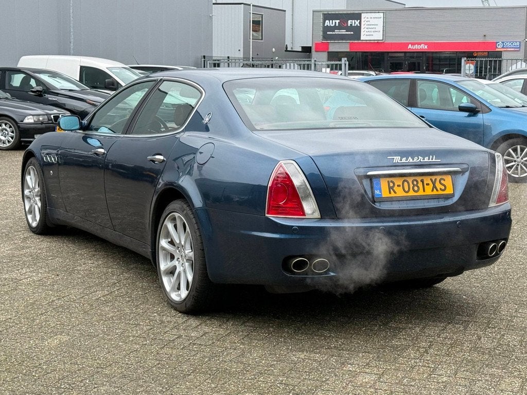 Maserati Quattroporte 4.2 Duo Select JAPANSE IMPORT, Auto's, Maserati, Gebruikt, 8 cilinders, Blauw, Leder