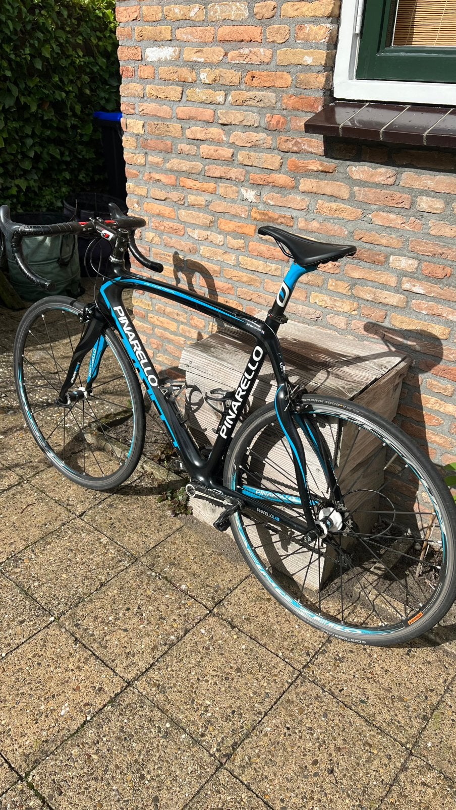 Pinarello carbon racefiets, 28 inch, Gebruikt, Carbon, 10 tot 15 versnellingen