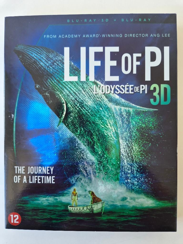Life of Pi - 3D Blu-Ray + BD - 2-Disc - Ang Lee - uit 2012, Ophalen of Verzenden, Zo goed als nieuw, Avontuur
