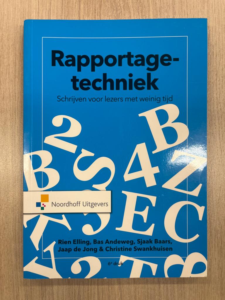 Rapportagetechniek: Schrijven voor lezers met weinig tijd, Boeken, Ophalen of Verzenden, Gamma, Gelezen, HBO