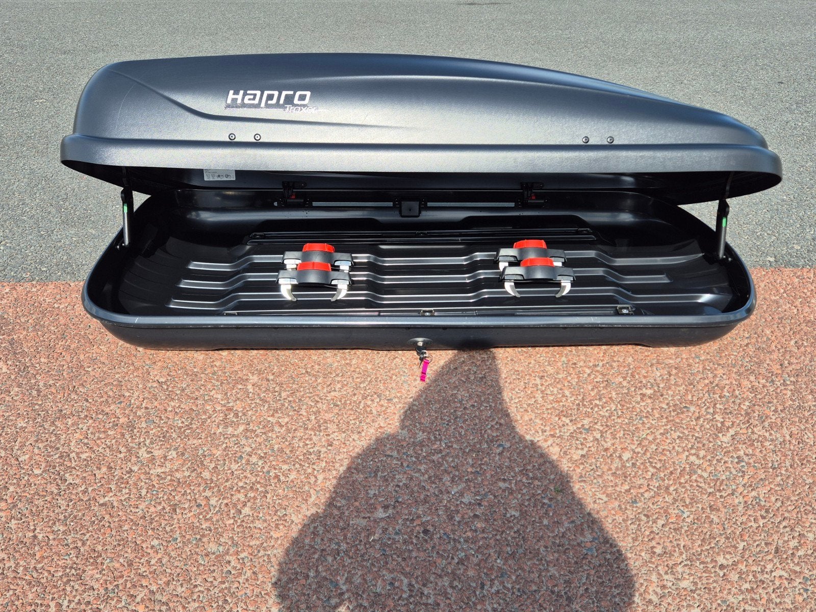 SHOWROOM MODEL GEWEEST Hapro Traxer 6.6 PF dakkoffer skibox, Ophalen of Verzenden, Zo goed als nieuw