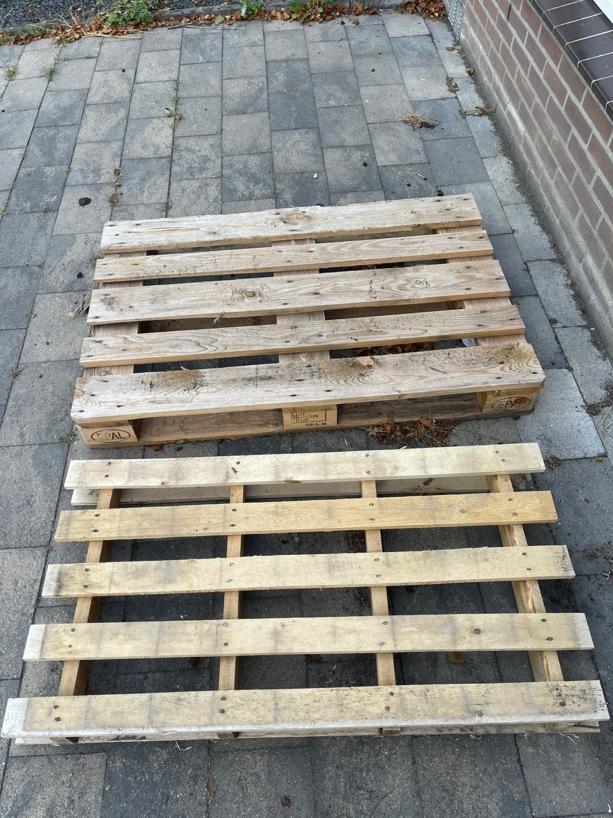 Pallets gratis, Ophalen, Gebruikt, Pallet, Minder dan 200 cm
