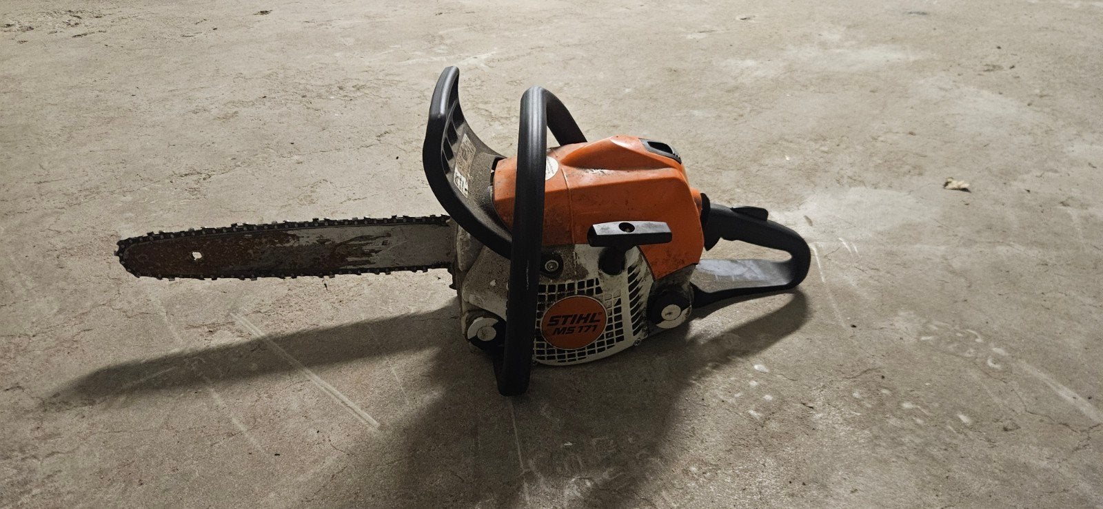 Stihl MS 171 Motorzaag - Vonkt wel, start niet, Tuin en Terras, Ophalen of Verzenden, Gebruikt, Stihl