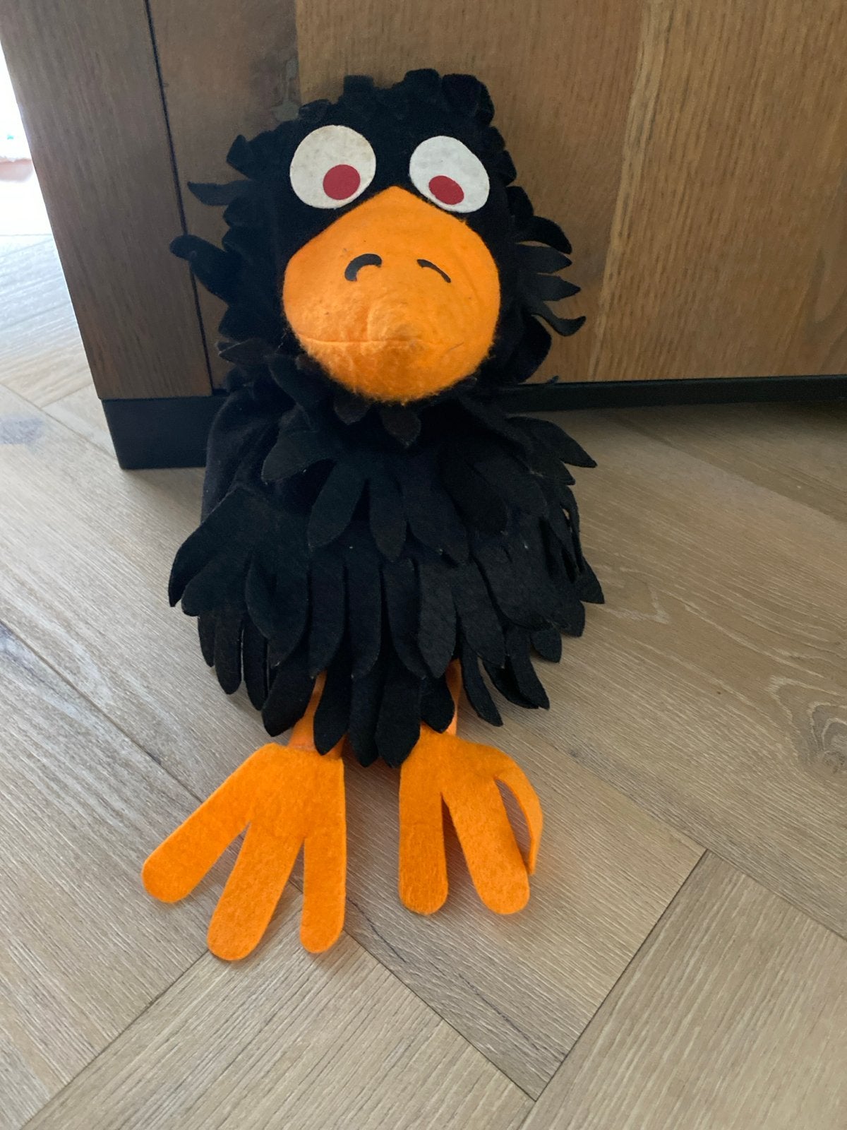 Zwarte Kraai Handpop - Gebruikt, Gebruikt, Overige merken, Overige karakters, Overige typen