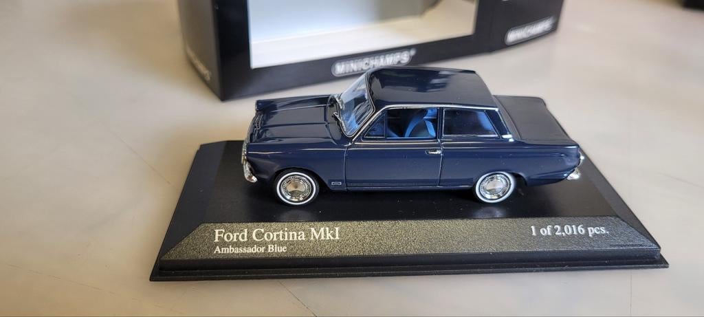 Minichamps 1962 Ford Cortina Mk1, Ophalen of Verzenden, Zo goed als nieuw, Auto, MiniChamps