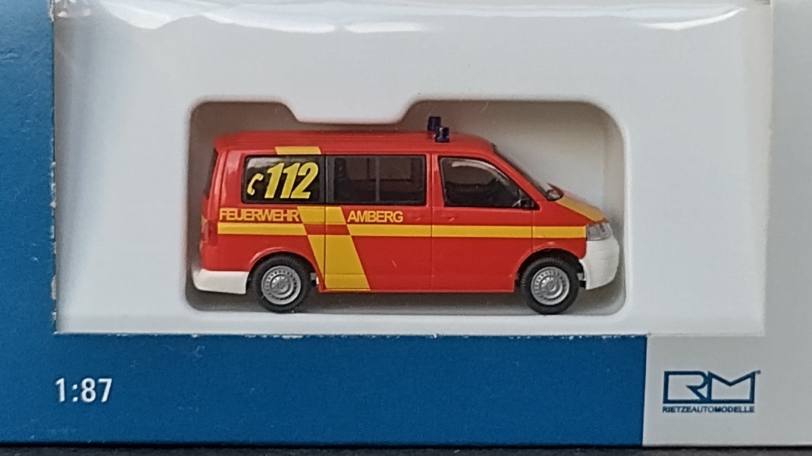 Volkswagen VW T5 Feuerwehr Amberg 1:87 Rietze Pol, Auto, Verzenden, ., Rietze