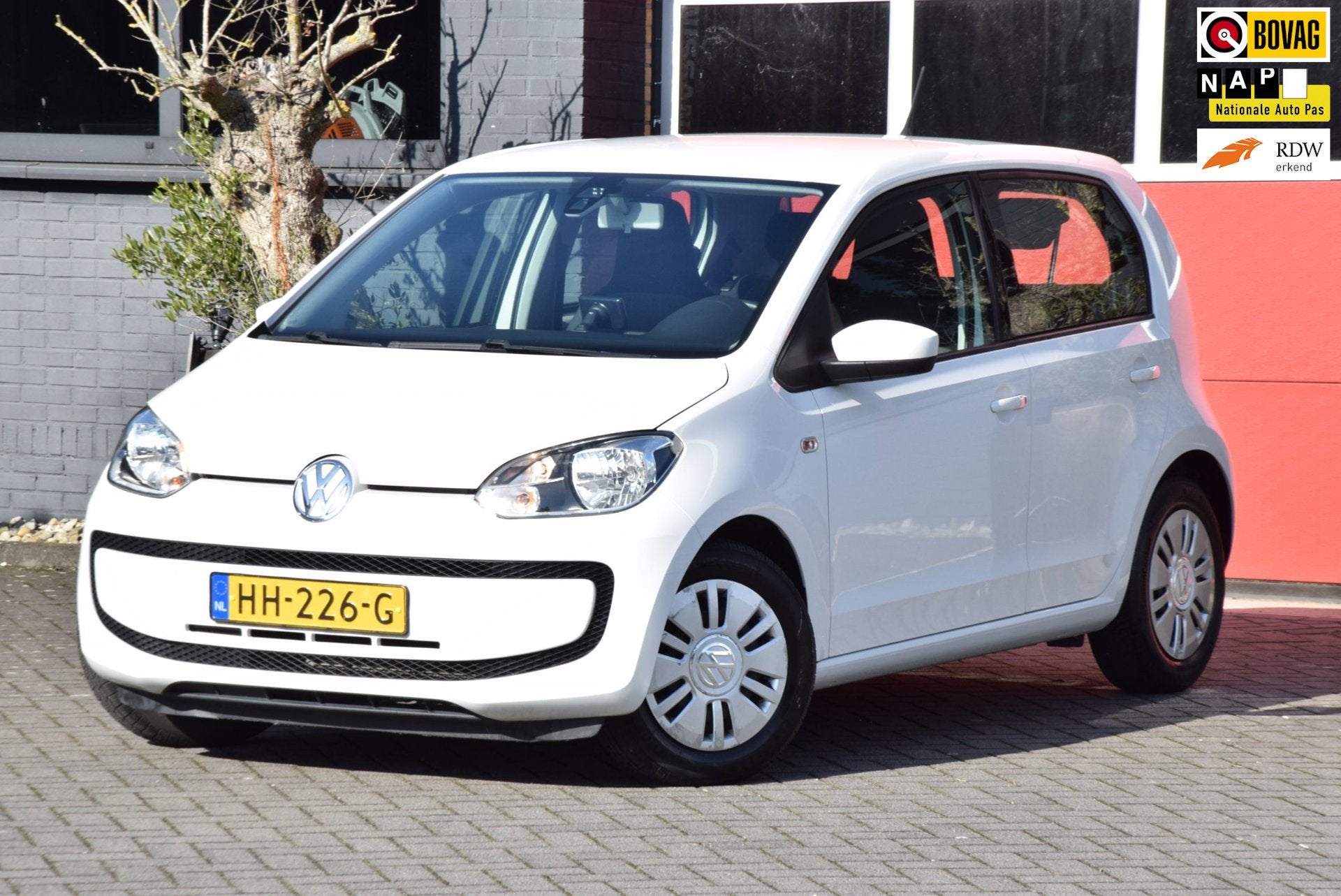 Volkswagen Up! 1.0 move up! BlueMotion 2015 Automaat Airco, Auto's, Volkswagen, Stof, Gebruikt, Wit, Origineel Nederlands