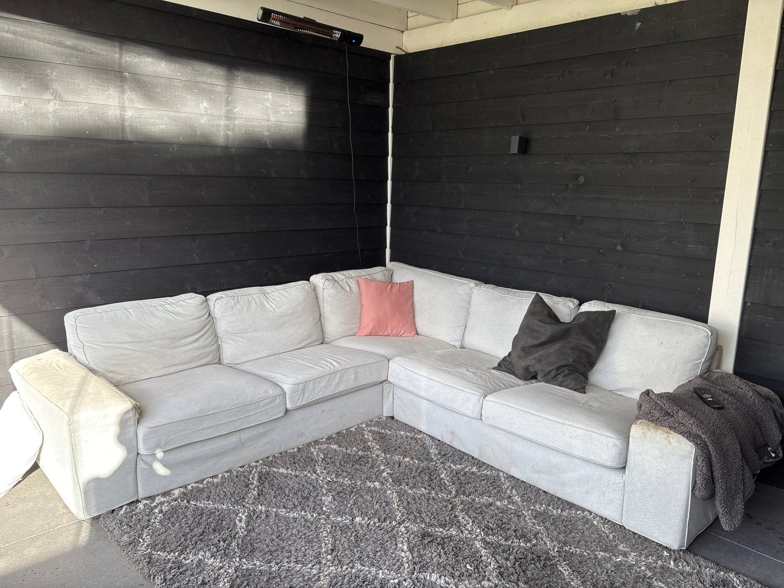 Gratis: grote Kivik hoekbank van Ikea., Ophalen, 250 tot 300 cm, Gebruikt, 100 tot 125 cm