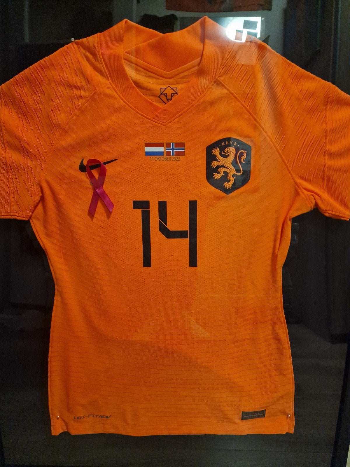 matchworn jackie groenen, Sport en Fitness, Voetbal, Maat XL, Ophalen, Shirt