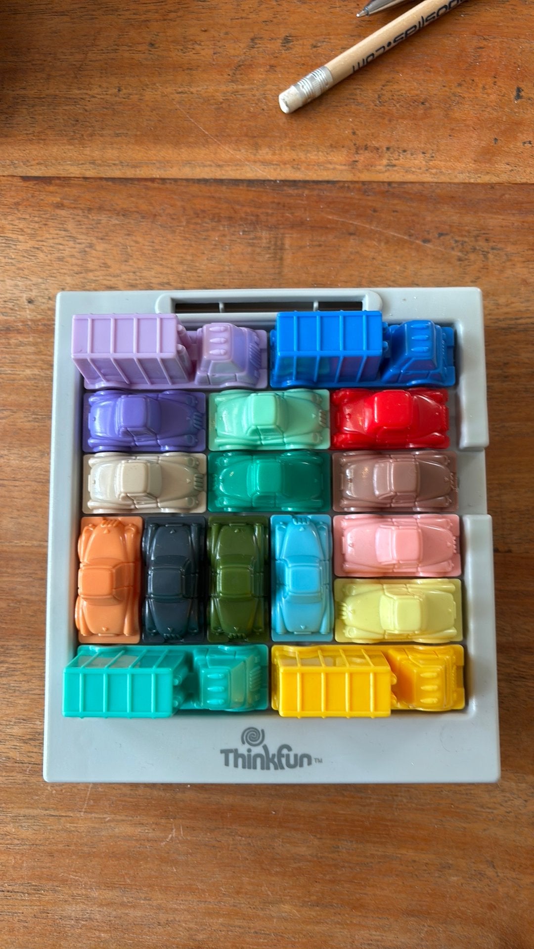 Rush Hour Thinkfun Logica Puzzelspel, Een of twee spelers, Ophalen of Verzenden, Zo goed als nieuw, Reisspel
