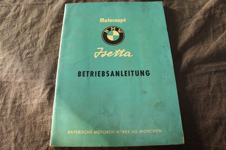 BMW Isetta Motocoupé 1956 betriebsanleitung Kleinwagen, Ophalen of Verzenden, BMW