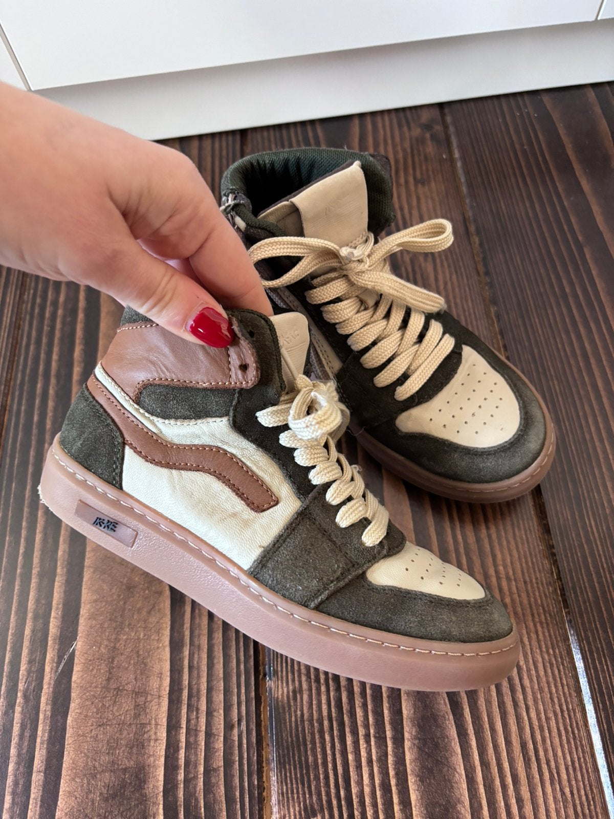 Ikke Durlinger groen bruine schoenen maat 30, Schoenen, Ophalen of Verzenden, Zo goed als nieuw, Jongen
