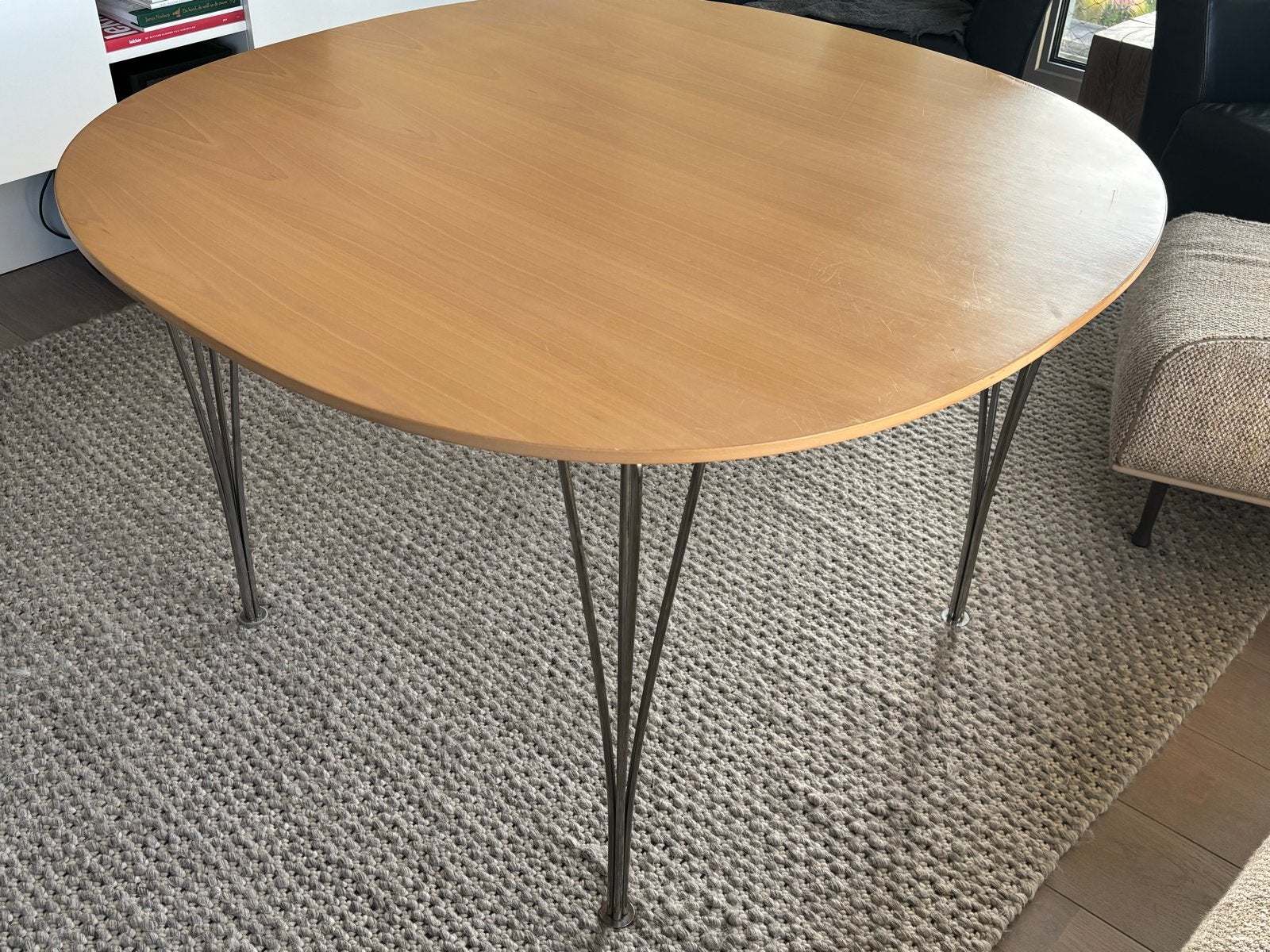 Fritz Hansen Superellipse tafel - Piet Hein & Bruno Mathsson, Ophalen, Gebruikt, Overige vormen, Vier personen