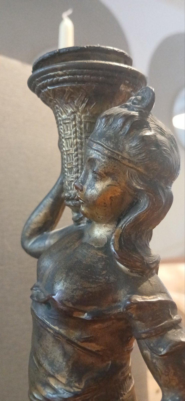 Antieke Beeld 'CLEO', Ophalen of Verzenden
