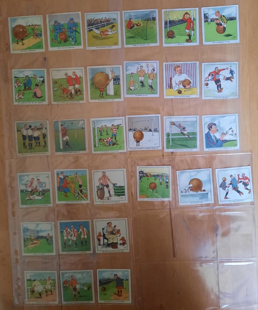 PHILIPS BROS CIGARETTES - 30 humoristische voetbalplaatjes, Verzamelen, Ophalen of Verzenden, Overige typen