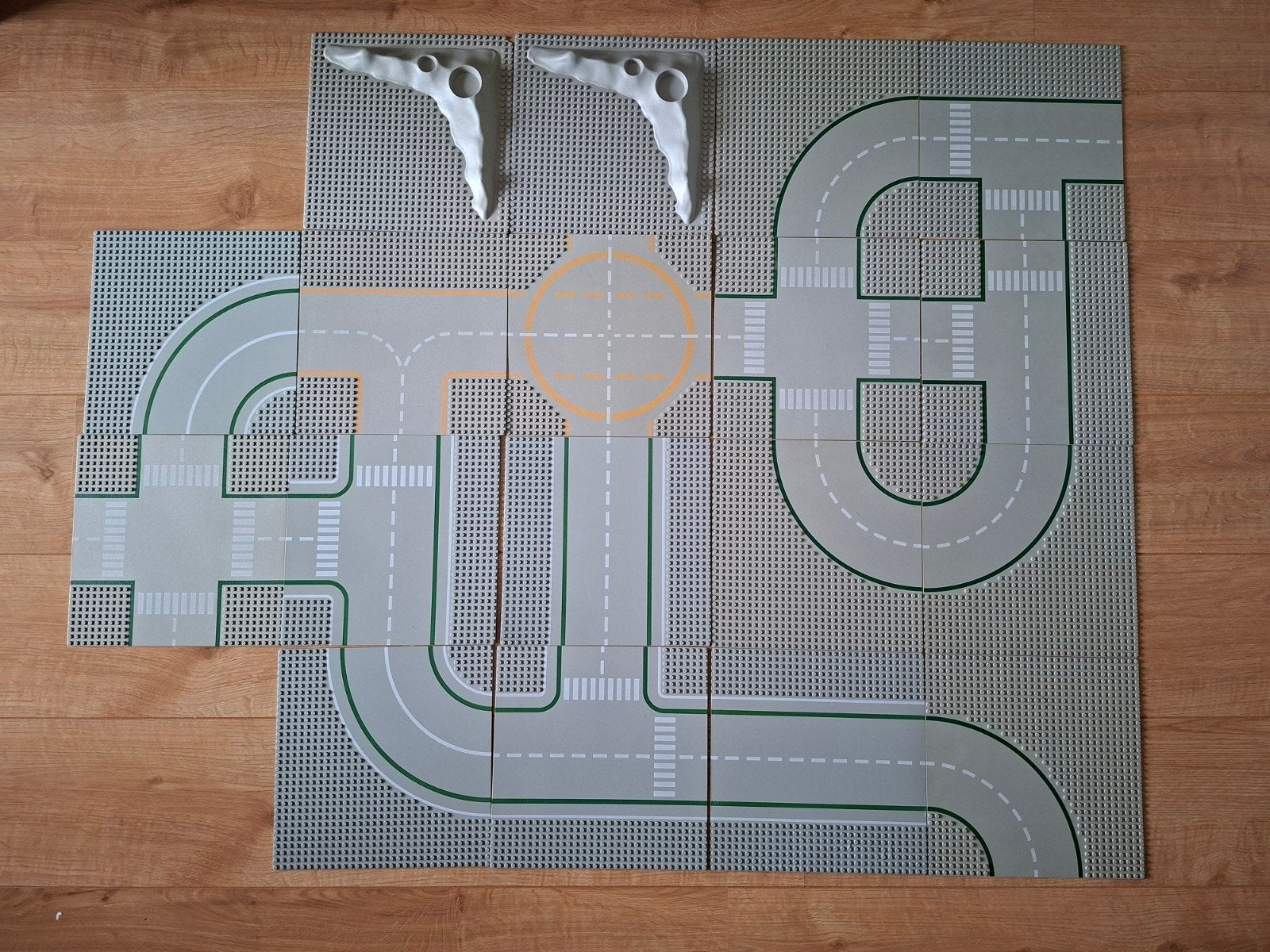 Lego grondplaten / kraterplaten / wegenplaten 18  stuks, Ophalen of Verzenden, Gebruikt, Grondplaat, Lego