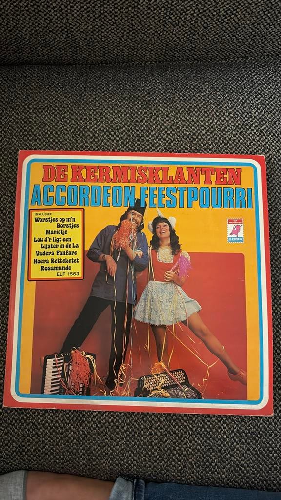 De Kermisklanten - Accordeon Feestpourri LP, Ophalen of Verzenden, Gebruikt, Levenslied of Smartlap