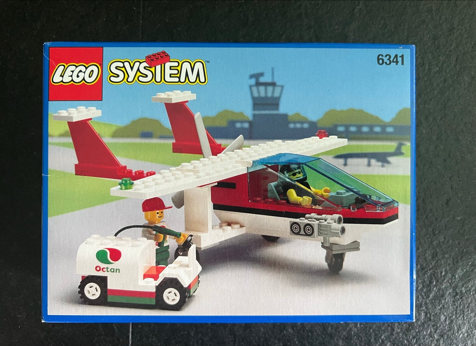 Lego System 6341: Vliegtuig met Tankwagen (Vintage), Lego, Lego, Overige thema's, Lego