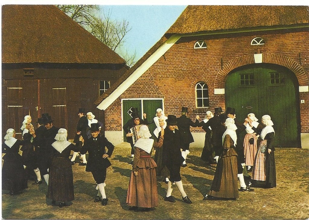 Drenthe, klederdrachten, Verzenden, Voor 1920, Gelopen, Drenthe