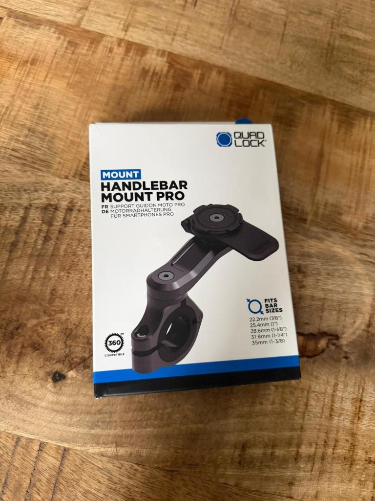 Quad Lock Handlebar Mount Pro, Telecommunicatie, Telefoonhouders, Ophalen of Verzenden, Nieuw, Motor