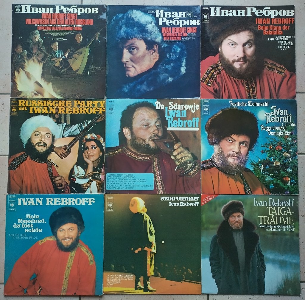 9 LP's Иван Ребров Iwan Rebroff Ivan Rebroff, Originele persing, Ophalen of Verzenden, Gebruikt, 12 inch