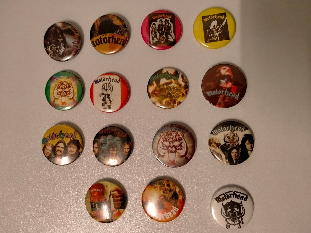 Motorhead Lemmy muziek button buttons set artiest rock metal, Verzamelen, Ophalen of Verzenden, Gebruikt, Overige typen