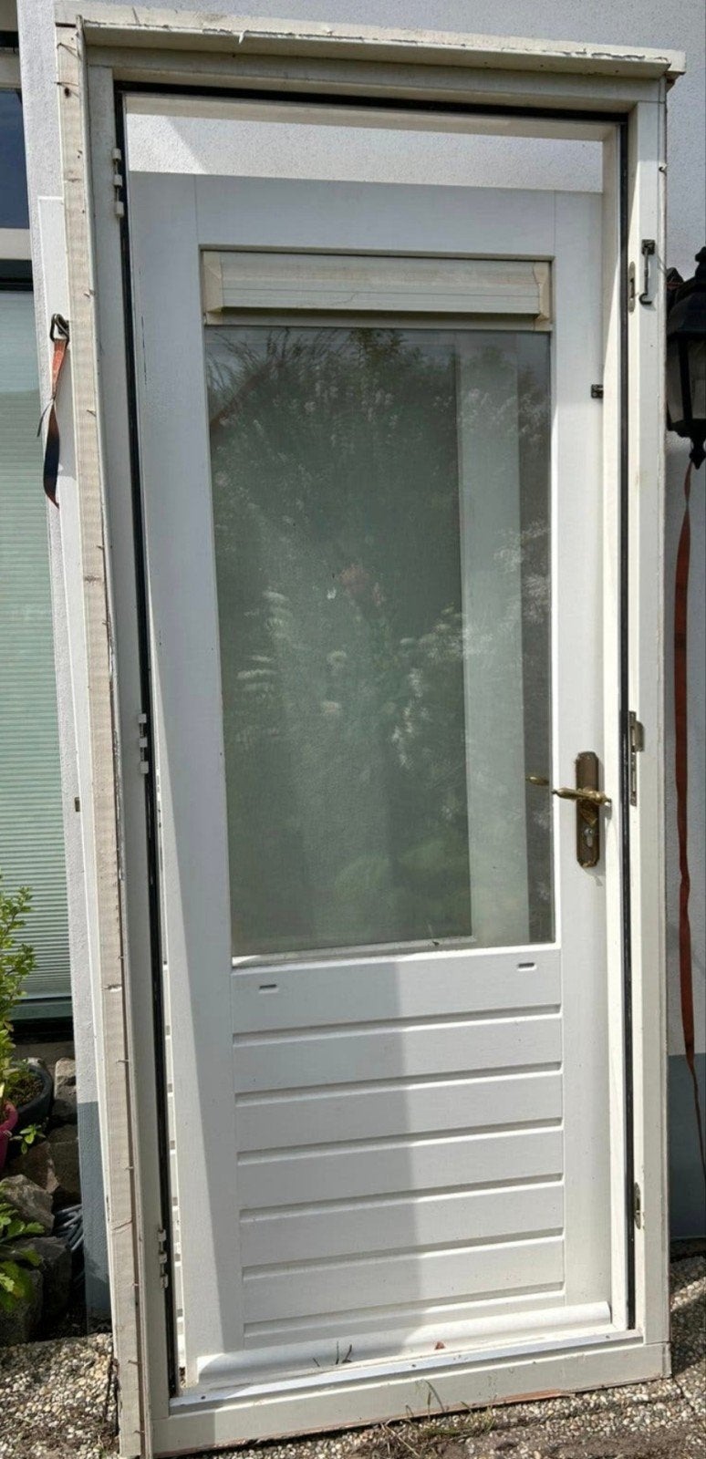2 x buitendeur tuindeur Met kozijn, Ophalen, Buitendeur, 200 tot 215 cm