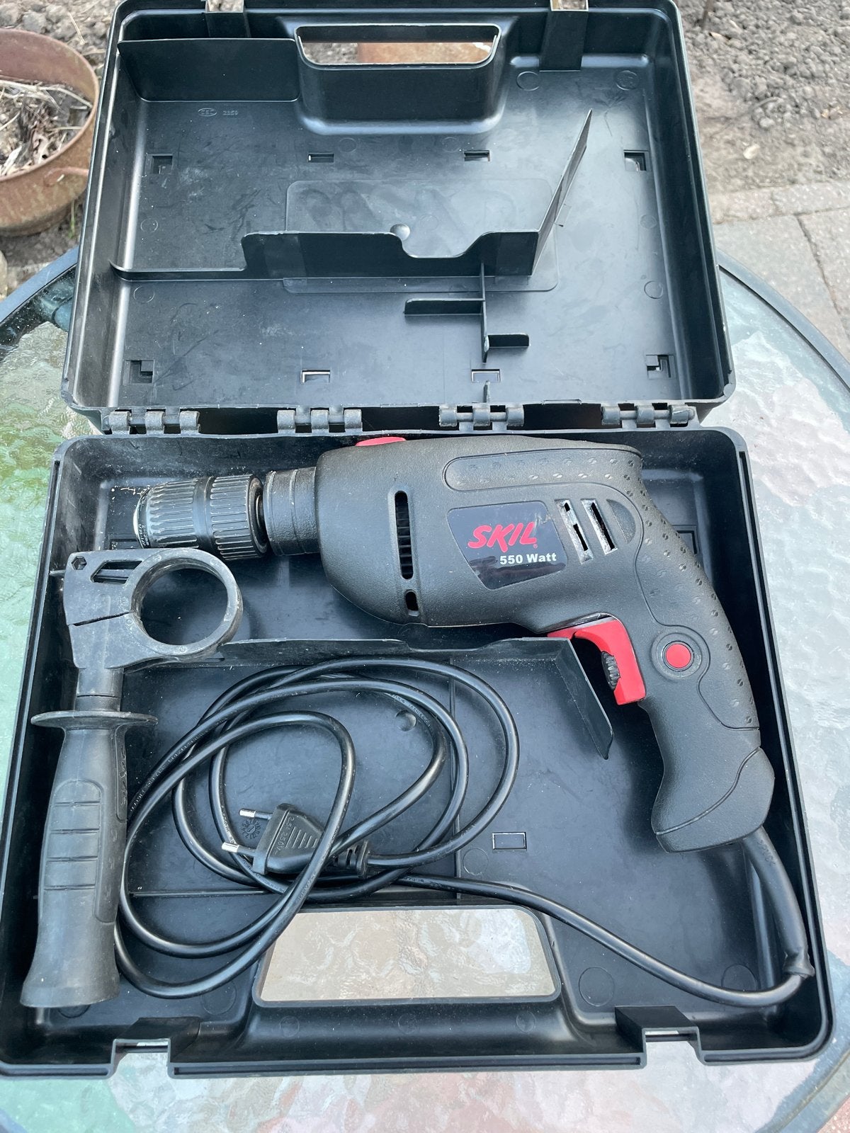 SKIL Boormachine 550 Watt met koffer, Ophalen, Gebruikt, 400 tot 600 watt, Boormachine