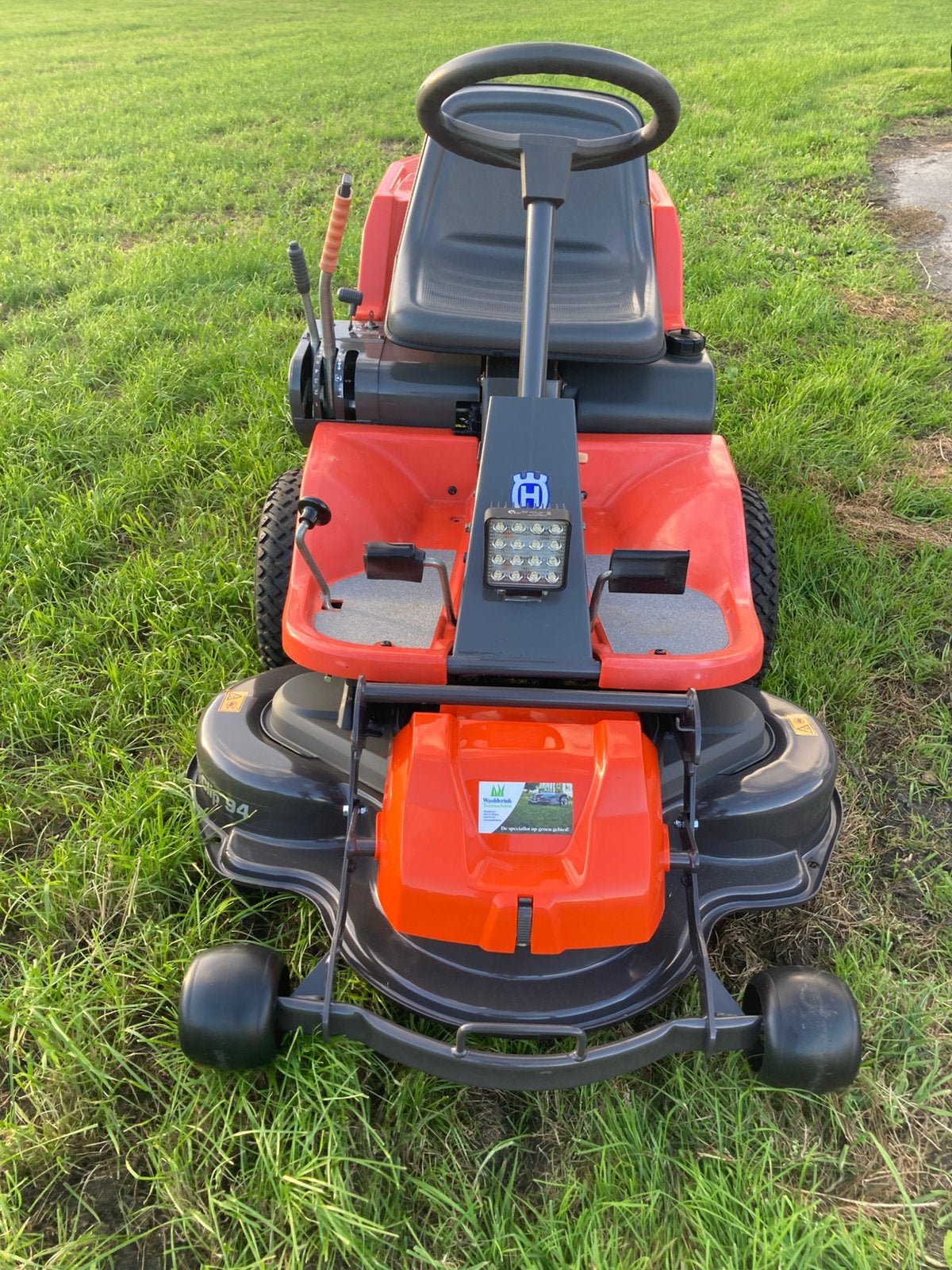Husqvana 13 bio 2003 frontmaaier nieuw type maaidek, Ophalen, Zo goed als nieuw, Elektrische starter, 90 tot 120 cm