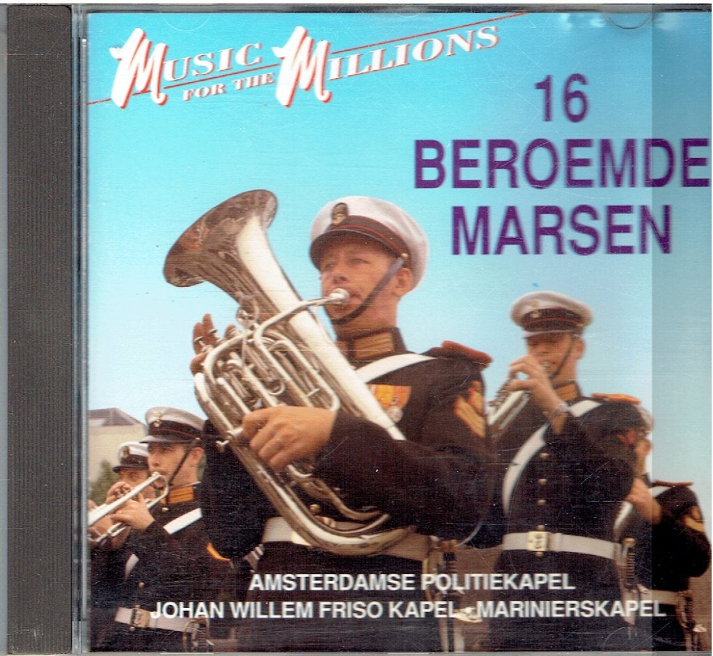 Hafabra - Music for the Millions - 16 Beroemde Marsen CD, Inclusief boekje, Ophalen of Verzenden, Zo goed als nieuw, Verzamelalbum
