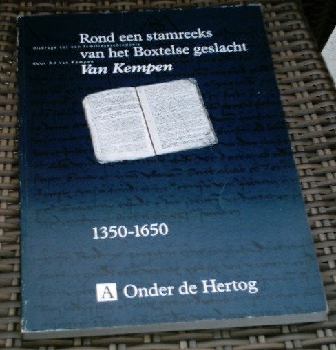 Rond een stamreeks van het Boxtelse geslacht Van Kempen., Ophalen of Verzenden, Zo goed als nieuw