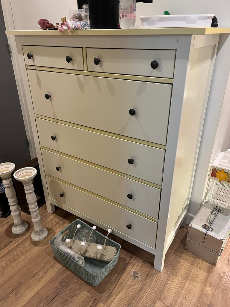IKEA Hemnes ladekast - Wit, Ophalen, Gebruikt, 5 laden of meer, 100 tot 150 cm