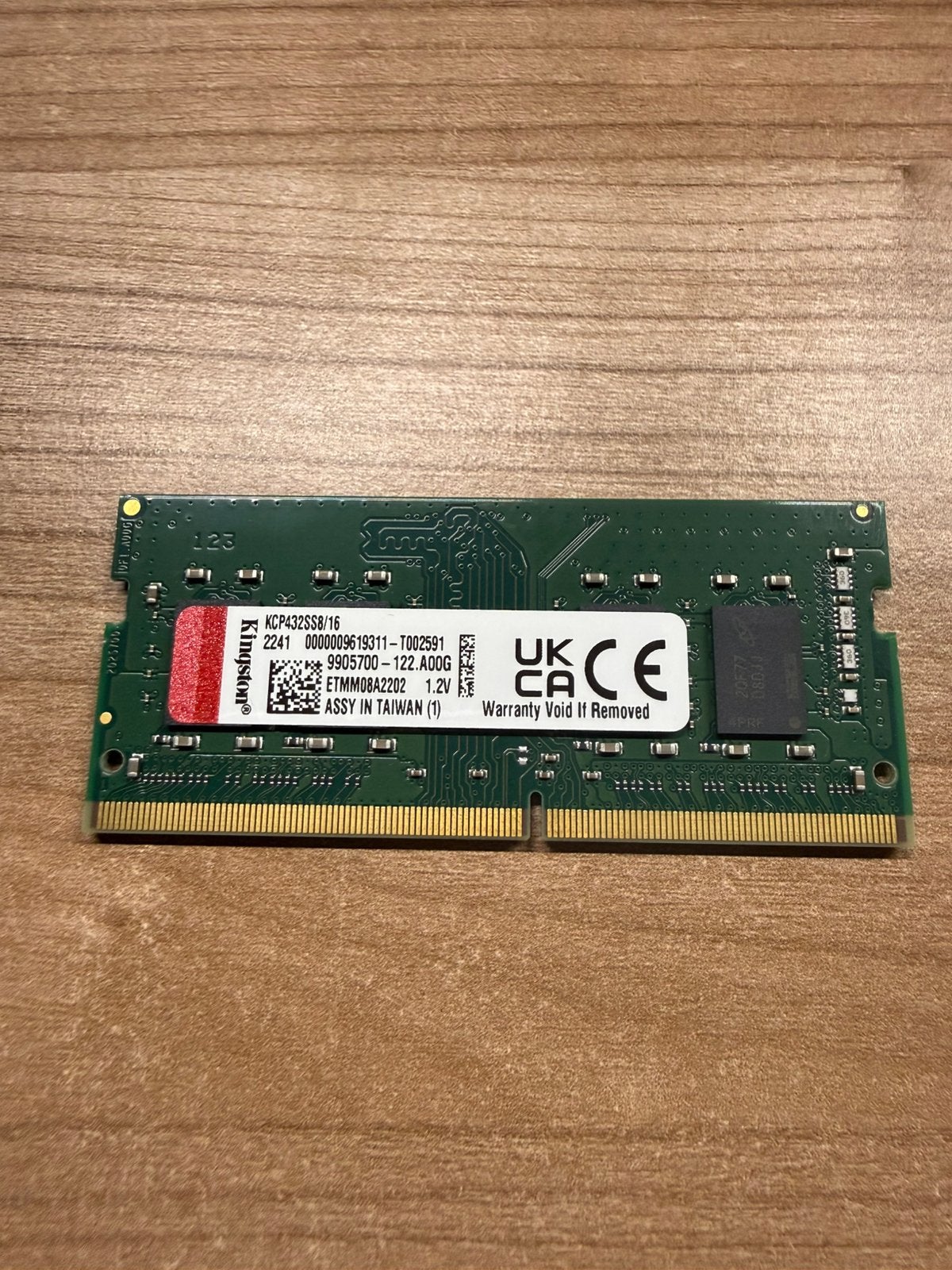 Kingston 16GB 3200mhz DDR4 Sodimm, Computers en Software, RAM geheugen, DDR4, Ophalen of Verzenden, Zo goed als nieuw, Laptop