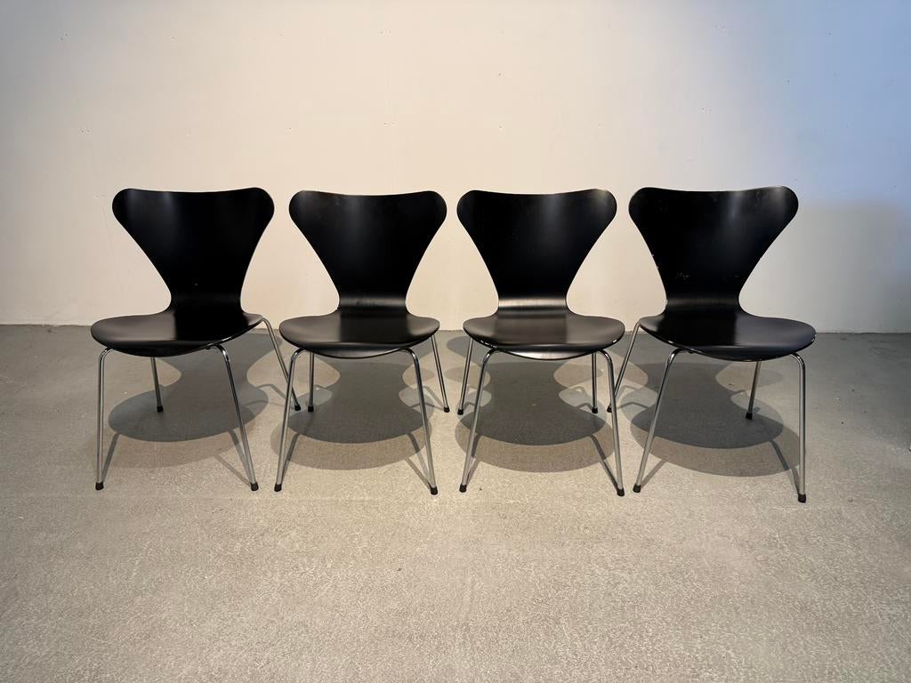 Set van 4 vlinderstoelen, Huis en Inrichting, Stoelen, Ophalen, Gebruikt, Vier, Vintage Haarlem