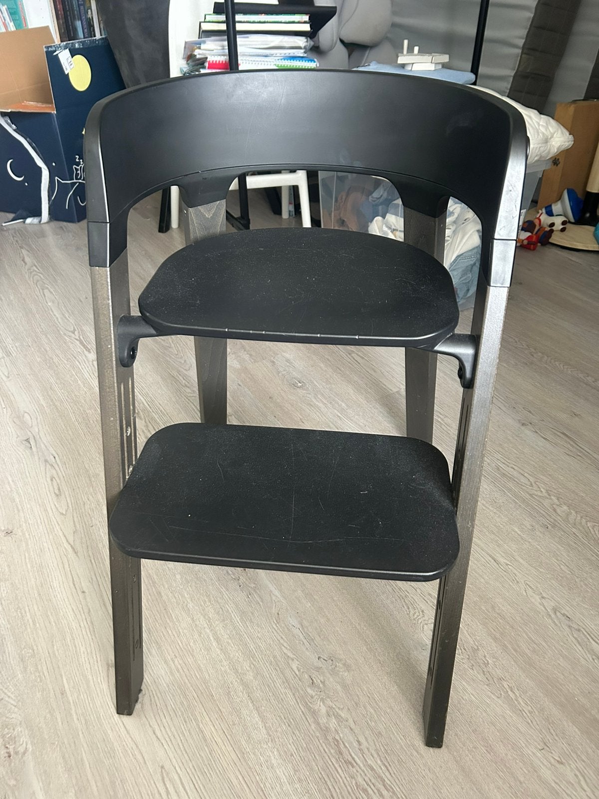 Stokke Steps Meegroeistoel met Baby- en peuterset, Ophalen, Gebruikt, Meegroeistoel, Gordel(s)