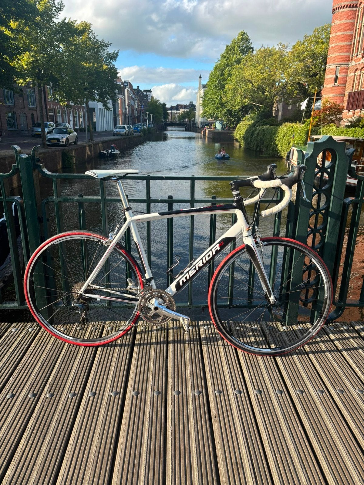 Merida Racefiets - Shimano Tiagra - Wit/Zwart, Overige merken, 28 inch, Gebruikt, Velgrem